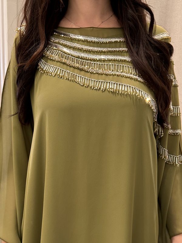 2 Pc Chiffon Handmade Embroidery